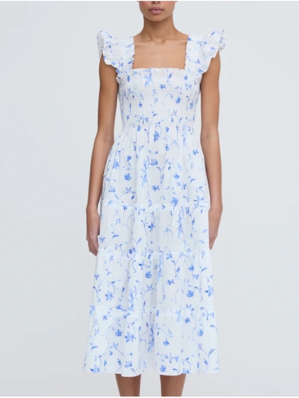 Hill House Ellie Nap Dress Blue Botanical